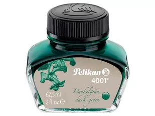 Atrament do pióra 4001 62,5ml cie-zielony PELIKAN - ciemno-zielony - Naboje i atramenty - miniaturka - grafika 1