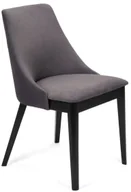 Krzesła - Grafitowe welurowe krzesło kubełkowe nowoczesne B5-L31 - miniaturka - grafika 1