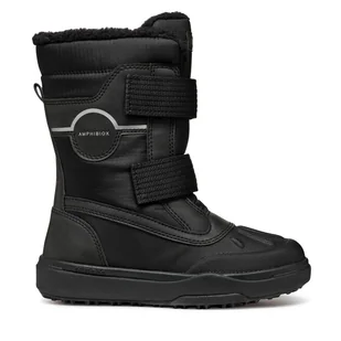 Śniegowce Geox J Bunshee Pg Boy B A J46D8A 0MEFU C9999 M Czarny - Buty dla chłopców - miniaturka - grafika 1