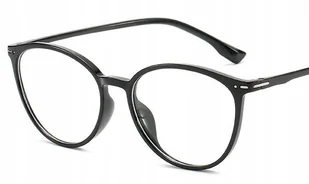 Okulary korekcyjne minusy kocie czarne -9.5 - Okulary korekcyjne, oprawki, szkła - miniaturka - grafika 1