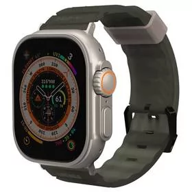 Pasek wymienny Skinarma Shokku na Apple Watch 49/45/44/42 mm (SK-WS-SHOKKU-DGRN49) Zielony - Akcesoria do smartwatchy - miniaturka - grafika 1