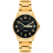 Zegarki męskie - Złoty męski zegarek na bransolecie PACIFIC SMB-1073D-06 - miniaturka - grafika 1