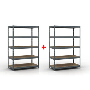 B2B Partner Regał półkowy 1786 x 1200 x 600 mm, nośność 280 kg 1+1 GRATIS 540042 - Szafy i regały magazynowe - miniaturka - grafika 1