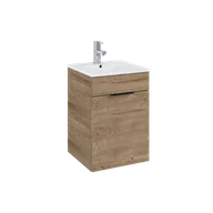 Szafki łazienkowe - ELITA SET QUBO PLUS 40 1D DĄB CANELA 168769 - miniaturka - grafika 1