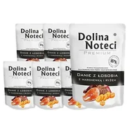 Mokra karma dla psów - Dolina Noteci Danie z łososia z marchewką i ryżem 10x300g-karma mokra dla psa 49921-uniw - miniaturka - grafika 1