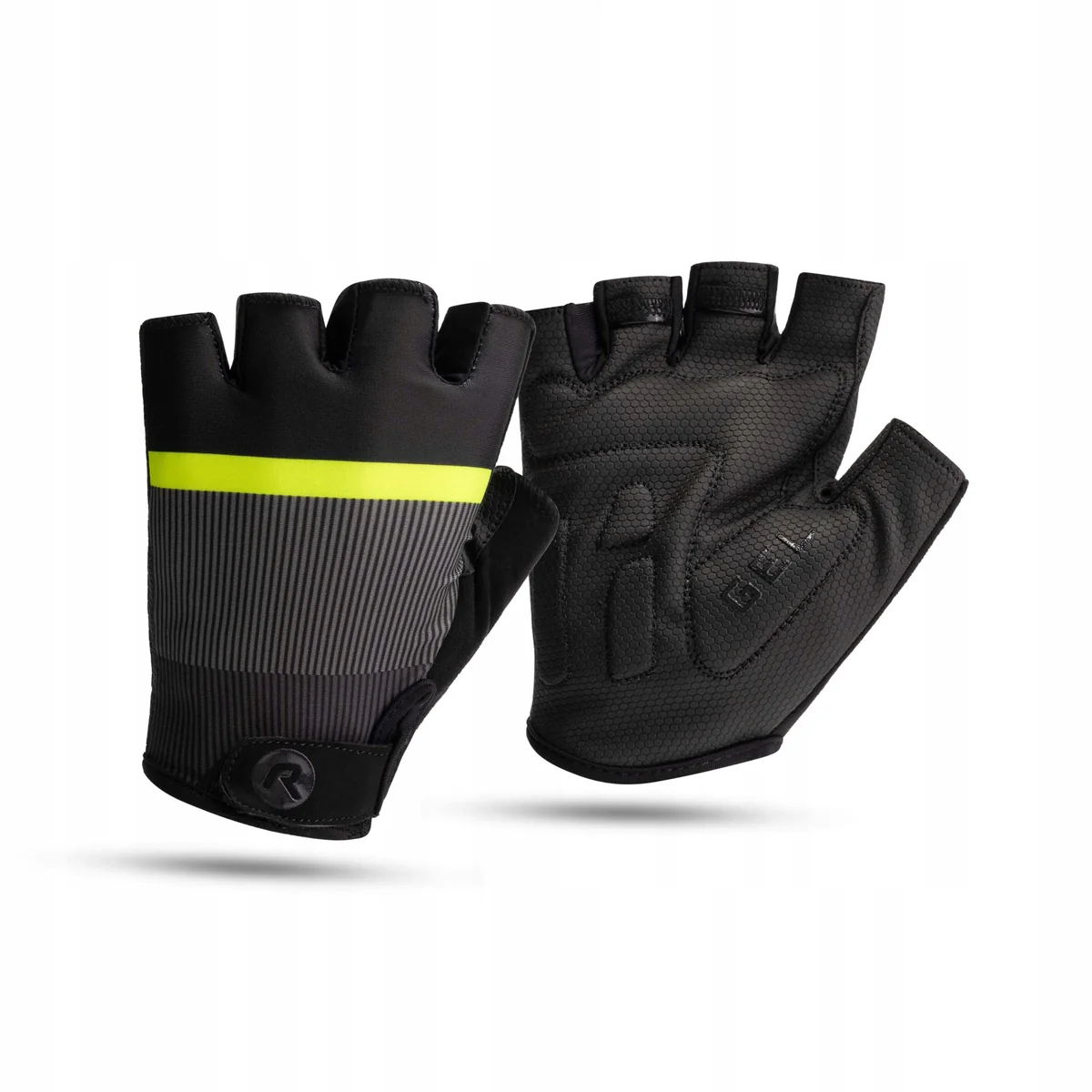 Rękawiczki rowerowe męskie Rogelli Hero II black/fluor/grey S