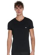 Koszulki męskie - Emporio Armani Underwear Męski T-shirt Iconic z logo, top piżamowy, biały 1, XL, biały 1, XL - miniaturka - grafika 1