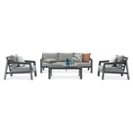 Meble ogrodowe - Zestaw mebli HENDERSON CAFFE Anthracite - Focus Garden - miniaturka - grafika 1