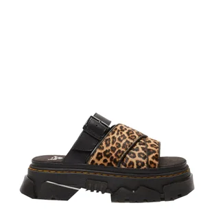 Klapki Dr. Martens MATTISON SLIDE Light Tan Mini Leopard Spot Hair On 41110200 - Moda i Uroda OUTLET - miniaturka - grafika 1