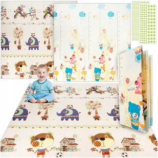 Mata Piankowa Dla Dzieci Dwustronna Duża 200x180cm - Maty edukacyjne - miniaturka - grafika 1