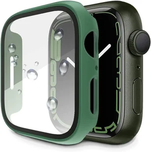 ETUI APPLE IWATCH SERII 7 41MM RAMKA BUTELKOWA ZIELEŃ OCHRONA EKRANU - Akcesoria do smartwatchy - miniaturka - grafika 1