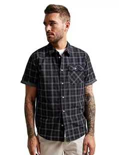 Street One MEN Męska koszula z krótkim rękawem, Dark Ash Grey, 3XL - Koszule męskie - miniaturka - grafika 1