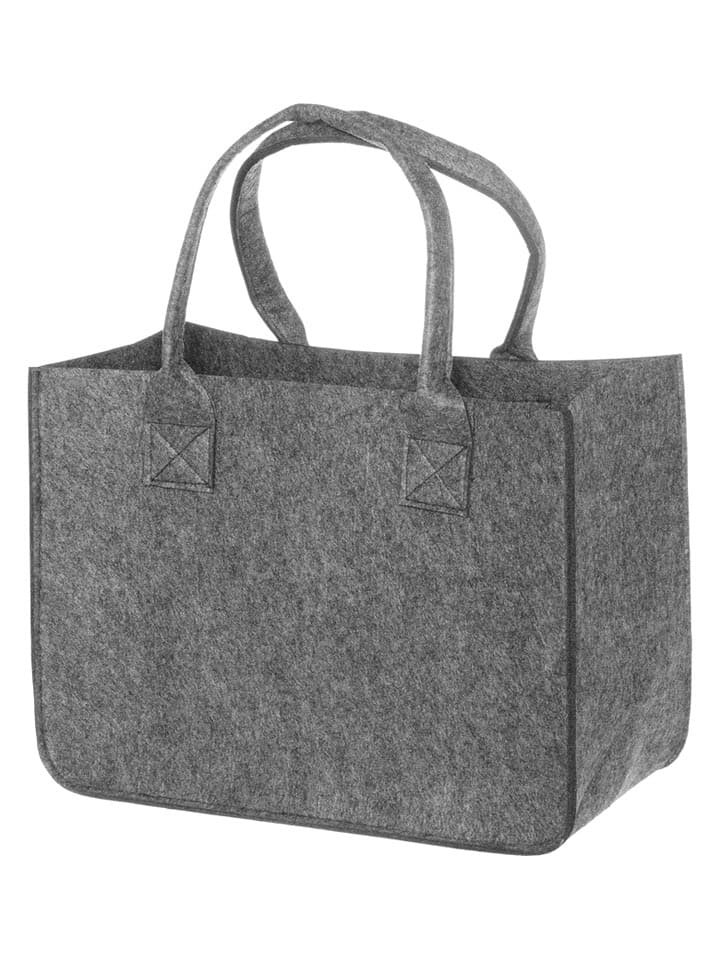 4Living Shopper bag w kolorze szarym - 38 x 28 x 20 cm