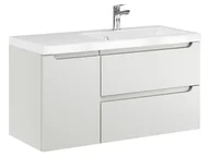 Szafki łazienkowe - Szafka Wisząca Z Umywalką ETH 90 cm D Prawa - Kaszmir Mat - miniaturka - grafika 1