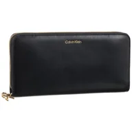 Portfele - Portfel CK Puller Large Zip Around Black LV04F1093G UB1 (CK692-a) Calvin Klein - miniaturka - grafika 1