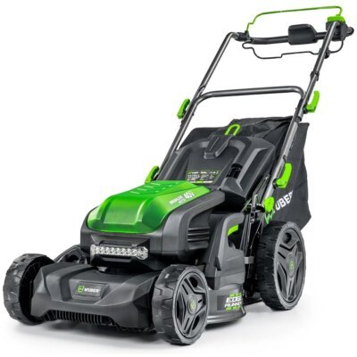 WUBER Kosiarka akumulatorowa W05805 z napędem, 47 cm, rozdrabnianie, 4 Ah, 40 V, silnik bezszczotkowy, kosz 75L, 2 akumulatory 4 Ah