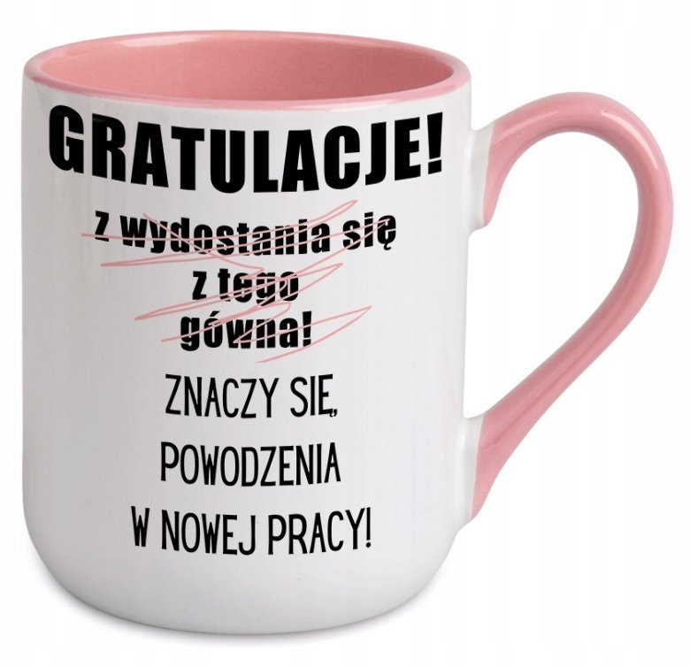 KUBEK POŻEGNANIE ODEJŚCIE Z PRACY KOLEŻANKI KOLEGI Z BIURA PRACA PREZENT