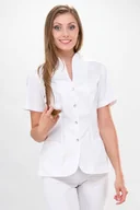 Odzież medyczna - Bluza medyczna ELDAN RÓŻA rękaw KRÓTKI - miniaturka - grafika 1