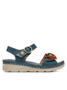 Laura Vita Sandały Dorry 03 Granatowy - Sandały damskie - miniaturka - grafika 1