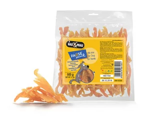 Hau&Miau Hau&Miau zakręcone kawałki kurczaka 500g - Przysmaki dla psów - miniaturka - grafika 1