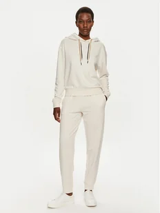Boss Spodnie dresowe CP Stripe 50524759 Écru Regular Fit - Spodnie sportowe damskie - miniaturka - grafika 1