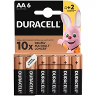 Baterie i akcesoria - Duracell Bateria alkaliczna AA / LR6 Basic Duralock - 6 sztuk - miniaturka - grafika 1