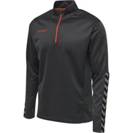 Bluzy męskie - Hummel bluza sportowa na trening hml Authentic Half Zip Sweatshirt r. S - miniaturka - grafika 1