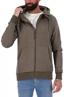 Bluzy męskie - Alife and Kickin TrasherAK A męska bluza dresowa, bluza rekreacyjna, bluza z zamkiem błyskawicznym, S-XXXL, kamienny melanż, S, Kamień melanż - miniaturka - grafika 1