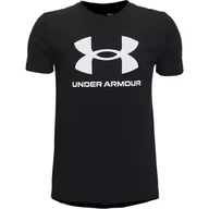 Odzież sportowa dziecięca - Koszulka chłopięca Under Armour Sportstyle Logo SS - miniaturka - grafika 1