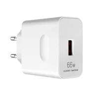 Ładowarki do telefonów - Oryginalna ladowarka sieciowa Huawei, USB 66W SuperCharge - biala - miniaturka - grafika 1
