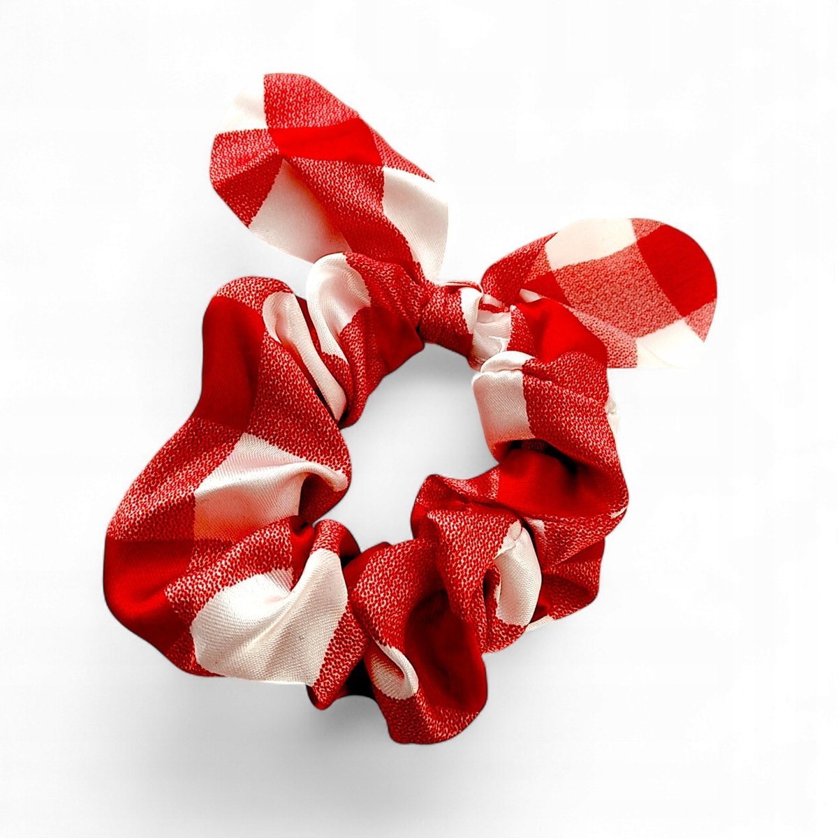 Gumki do włosów Owijki Scrunchies kolorowe Kratka