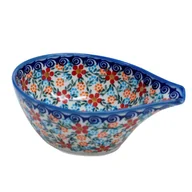 Świeczniki - Ceramiczna podstawka na łyżkę Ceramika Bolesławiec - miniaturka - grafika 1