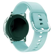 Akcesoria do smartwatchy - Pasek Opaska Bransoleta Silikon Turkusowy Pętla uniwersalna 20mm - miniaturka - grafika 1