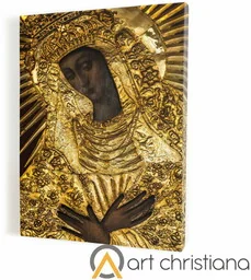 Matka Boża Ostrobramska - obraz na płótnie canvas - Ikony i obrazy sakralne - miniaturka - grafika 1