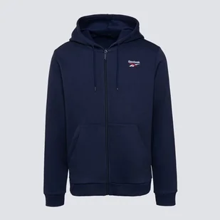 REEBOK BLUZA ROZPINANA Z KAPTUREM IDENTITY SL FLEECE FZ - Bluzy męskie - miniaturka - grafika 1