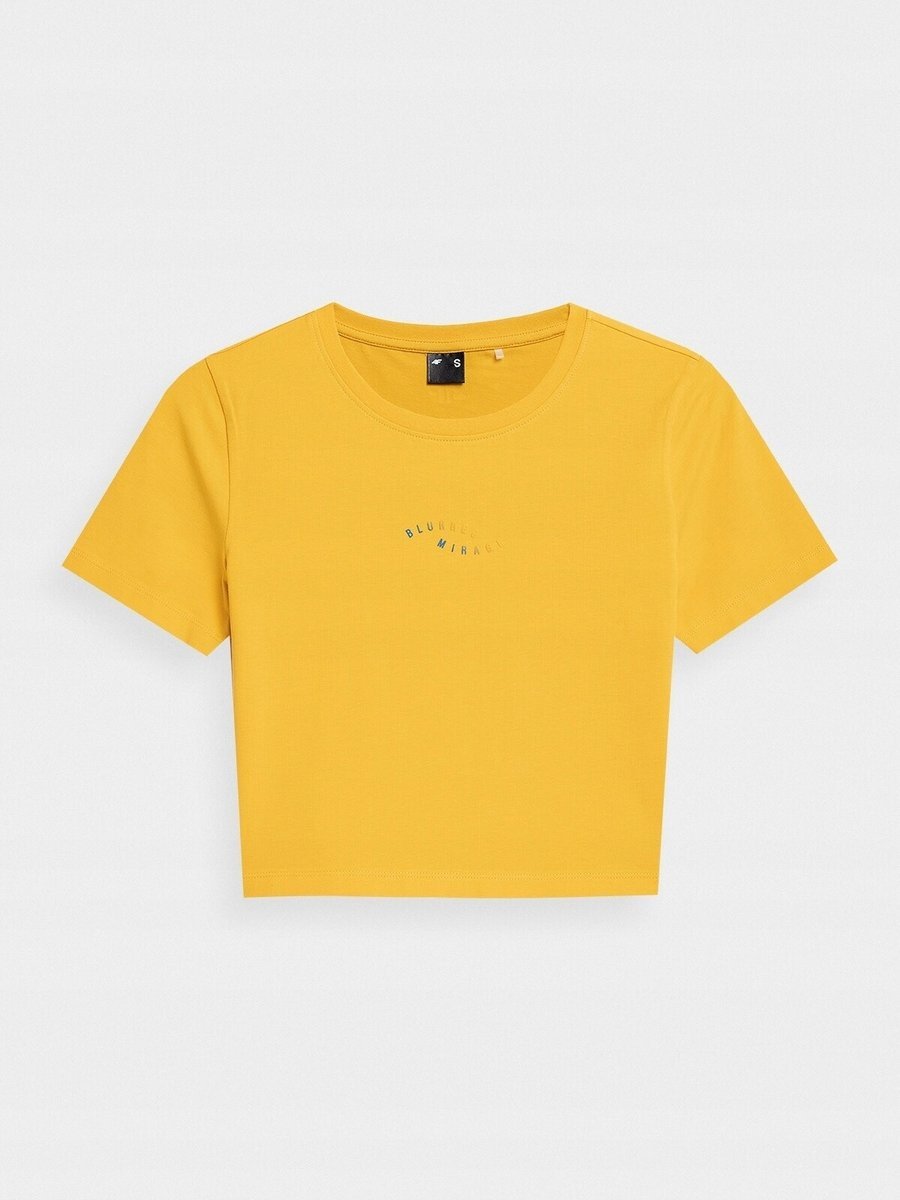 4F DAMSKI CROP TOP ŻÓŁTA F041 ROZMIAR M