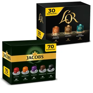 Kapsułki do Nespresso L'OR i Jacobs do Nespresso 100 szt. - Kawa w kapsułkach i saszetkach - miniaturka - grafika 1