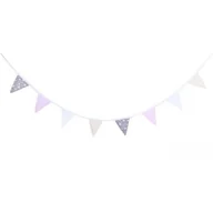 Wyposażenie pokoiku dziecięcego - Girlanda, proporczyk, Purpurowe szarości, 245x18 cm - miniaturka - grafika 1
