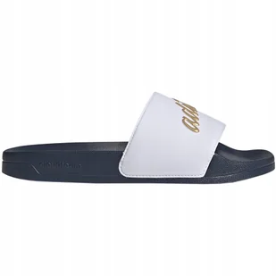 Klapki damskie adidas Adilette Shower biało-granatowe GZ5930 42 - Klapki i japonki damskie - miniaturka - grafika 1