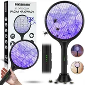 Zwalczanie i odstraszanie szkodników - Heckermann Elektryczna packa łapka na owady  WD-9018 Czarna - miniaturka - grafika 1