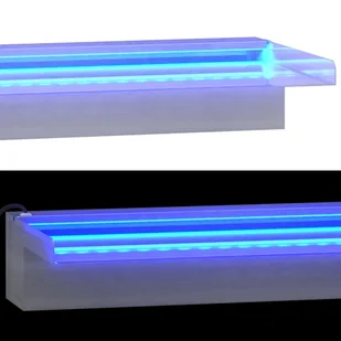 Lumarko Wylewka do wodospadu z RGB LED, stal nierdzewna, 45 cm - Fontanny ogrodowe - miniaturka - grafika 8