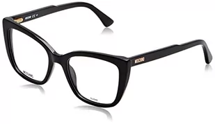 MOSCHINO MOS603 Okulary, Czarne, 52 damskie, Czarny, 52 - Okulary przeciwsłoneczne - miniaturka - grafika 1