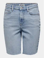 Spodenki damskie - ONLY Szorty jeansowe Emily 15311259 Niebieski Straight Fit - miniaturka - grafika 1