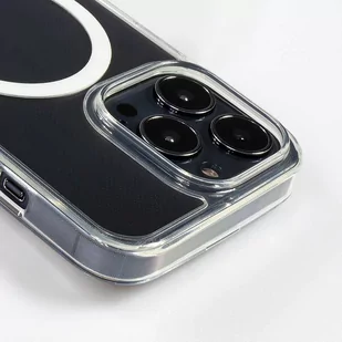Crong Clear MAG Cover - Etui iPhone 13 mini MagSafe (przezroczysty) - Etui i futerały do telefonów - miniaturka - grafika 5
