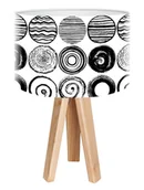 Lampy stojące - Macodesign Lampa biurkowa Zakręcone koła mini-foto-344, 60 W - miniaturka - grafika 1