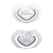 Smoczki uspokajające - canpol Babies Canpol Baby smoczek silikonowy 6-18m-cy symetryczny Royal baby 2szt - miniaturka - grafika 1
