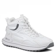 Botki męskie - Buty męskie sportowe zimowe białe Big Star OO174679 ocieplane polarem-40 - miniaturka - grafika 1