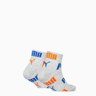 Skarpety dziecięce Puma LOGO AOP QUARTER 2-PACK szare 93837402 - Skarpetki dla dzieci - miniaturka - grafika 1