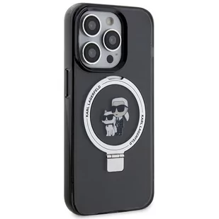 Karl Lagerfeld KLHMP15XHMRSKCK iPhone 15 Pro Max 6.7" czarny/black hardcase Ring Stand Karl&Choupettte MagSafe - Etui i futerały do telefonów - miniaturka - grafika 4