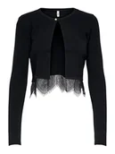 Swetry damskie - ONLY Kardigan w kolorze czarnym - miniaturka - grafika 1